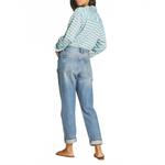 Блуза Blake oversize в стиле boyfriend голубого цвета TROVATA - фото 2