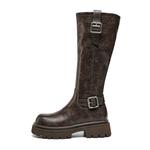 Высокие сапоги женские умбра EBLAN - фото