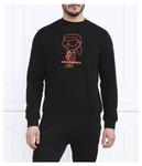 Толстовка мужская Karl Lagerfeld с контрастным логотипом, черный - фото