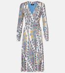 Платье миди с принтом Etro, Print On White Base - фото