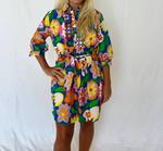 Мини-платье Miley с цветочным принтом в мультиколоре Joy Joy - фото 4