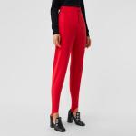 Брюки женские Burberry со штрипками, красный - фото