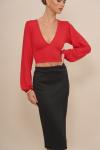 Топ WAL G. CRISSY BACKLESS, Red - фото
