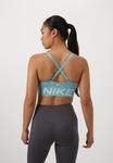 Бюстгальтер Nike Performance INDY PLUNGE BRA BOLD, Cannon/Smokey Blue/White/Light Green - фото 4
