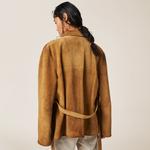 Кожаная куртка MIU MIU, коричневый - фото 5