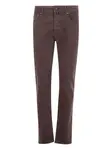 Брюки с логотипом JACOB COHEN, коричневый - фото