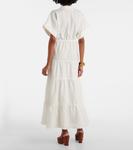 Длинное платье из хлопка Adriana Degreas, белый - фото 3