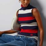 Трикотаж женский синий Gucci - фото 2