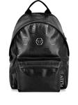 Рюкзак с тисненой монограммой Philipp Plein, черный - фото