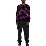 Свитер spiral knit sweater 'black purple' Stussy, черный - фото 3