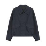 Пальто Lemaire Boxy Blouson Coat 'Graphite Blue' - фото