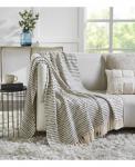 Плед Kennedy Woven Throw Blanket I 50"x 70" IHI Home, Light beige - фото