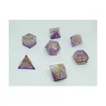 Поли-набор фиолетовых ракушек (7), Sharp Resin Dice - фото