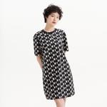 MLB Женское черное платье с коротким рукавом - фото 6