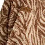 Женская флисовая кофта с принтом Blurry Cloud Roxy, коричневый/белый - фото 6