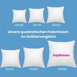 Перьевая подушка wometo Baumwolle & 100% Federn, 40 х 8 х 40 см - фото 7