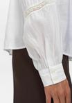 Блуза Nümph Button-down blouse, Bright White/White - фото 5