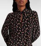 Мини-платье из шелкового шифона с цветочным принтом Chloé, Pearl Rush - фото 4