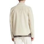 Кожаная куртка мужская Off White Dior, кремовый - фото 5