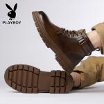 Мужские ботинки Martin Boot Playboy, коричневый [с флисовой подкладкой] - фото 10