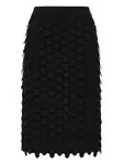 Юбка миди с текстурой MALIPARMI, черный - фото