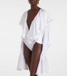 Боди с оборками Norma Kamali, Snow White - фото 3