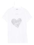 Футболка LIU JO из хлопка с принтом в виде сердца, белый - фото