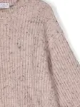 Свитер в мелкую точку Brunello Cucinelli Kids, розовый - фото 3