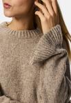 Джемпер Pieces PCJIMMA O-NECK CUFF, Morel/Brown - фото 4