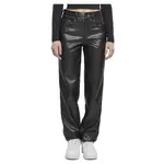 Брюки Urban Classics Straight Leg Synthetic Leather, черный - фото