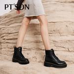 Ботинки Martin Boot женские Pt'Son, цвет Black Fleece-lined - фото 6