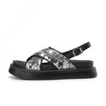 Сандалии с одним ремешком женские DAPHNE, Black - фото