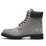 Кроссовки premium 6 inch boots 'grey nubuck with red' Timberland, серый - фото