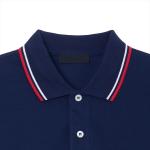 Рубашка поло мужская темно-синяя Prada, темно-синий - фото 4