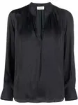Блузка с V-образным вырезом Zadig&Voltaire, черный - фото