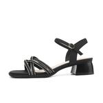 Сандалии на ремешках 5 см JOSINY, экрю - фото