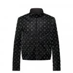 Пиджак из шелкового летного костюма с отделкой Louis Vuitton, черный - фото