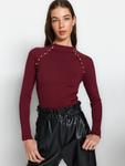 Свитер Trendyol, Bordeaux - фото 2