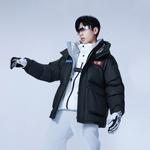 Пуховик Space Series Unisex BOSIDENG, Небесно-Голубой Красный 1615 - фото 8