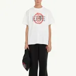 Футболка с принтом года MM6 Maison Margiela, белый - фото 4