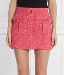 Юбка Patrizia Pepe мини на молнии, розовый - фото