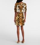 Мини-платье с декором Rabanne, Guepard Poilu - фото 3