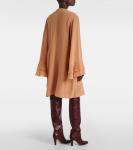 Мини-платье из шелкового крепдешина Chloé, Cheek - фото 3