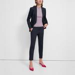 Облегающие укороченные брюки Treeca THEORY, синий - фото 4