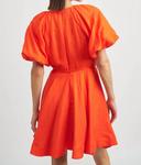 Расклешенное мини-платье Sonnet в томатно-красном цвете En Saison - фото 3