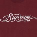 Футболка Supreme Script Tee Cardinal, красный - фото 2