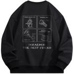 Свитшот унисекс Doraemon, темно-синий (на флисе) - фото 4