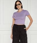 Футболка HUGO Delanor Cropped Fit, фиолетовый - фото 3