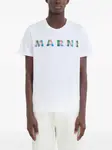 Футболка с логотипом Marni, белый - фото 2