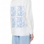 Майка Max Mara Nabil с принтом логотипа и пуговицами MaxMara, белый - фото 5